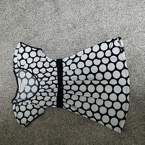 B&W Polka Dot Blouse